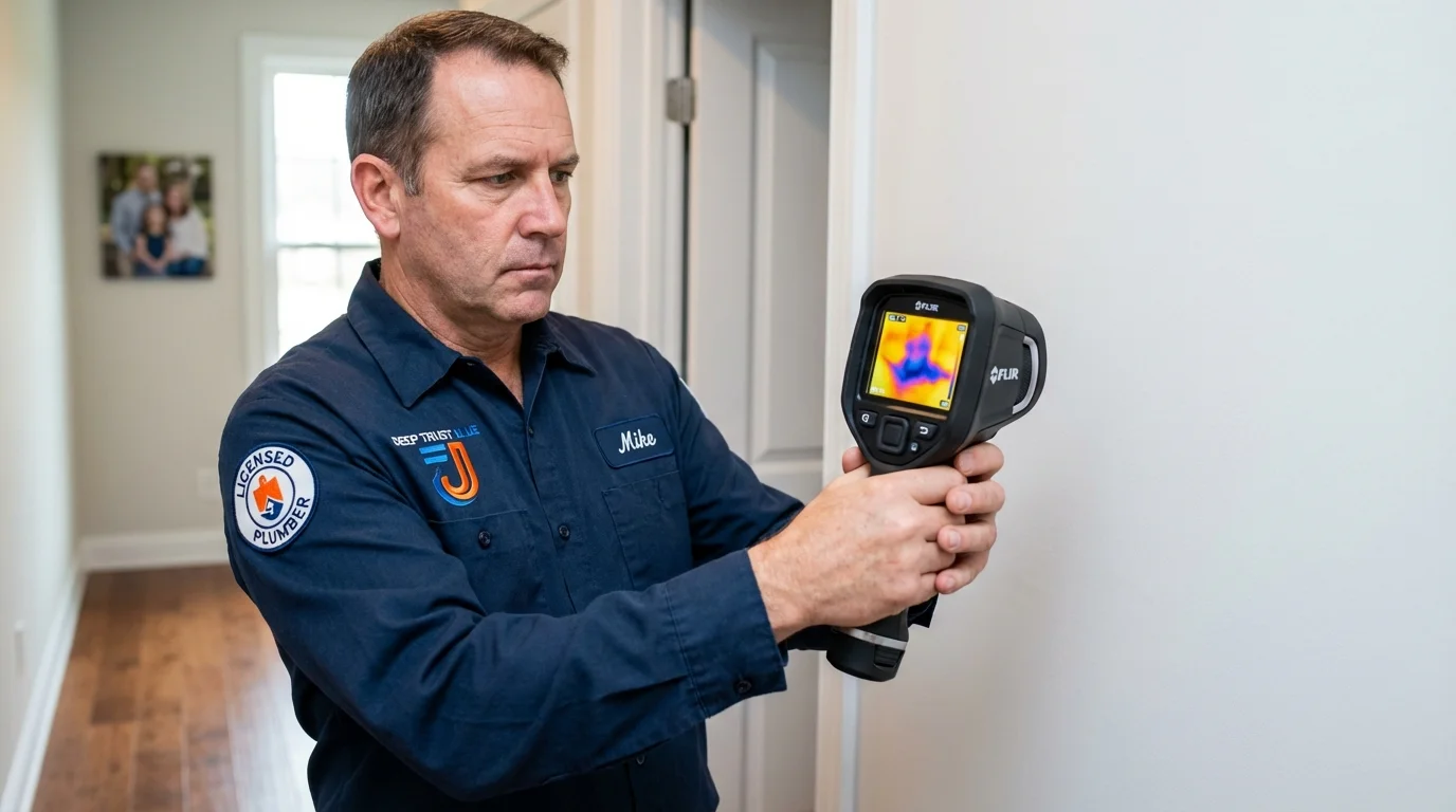 Thermal imaging leak detection by Johns Plumbing LLC in Belle Rose